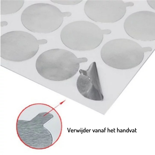 Aluminium lijmstickers