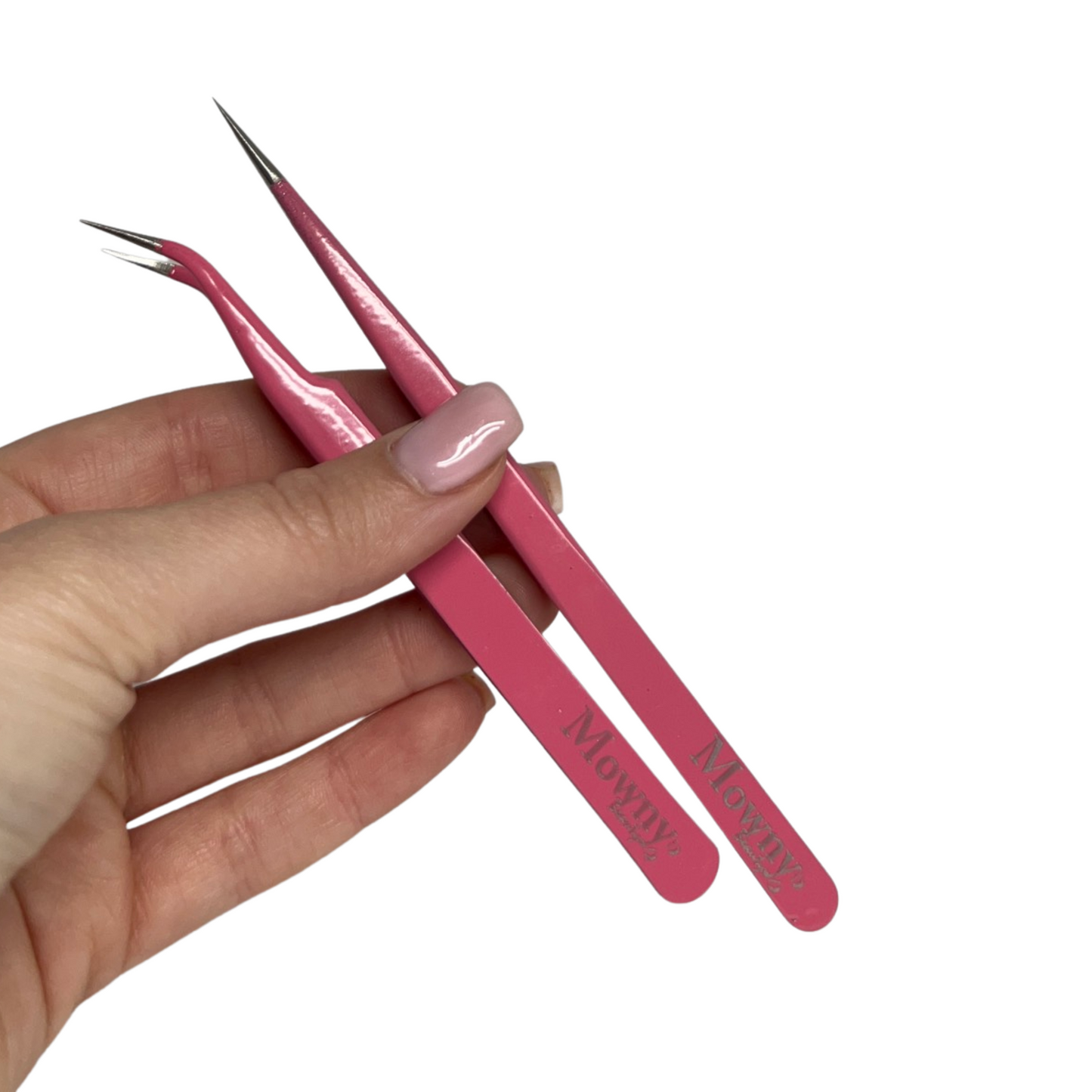 Wimperpincetten roze - tweezers
