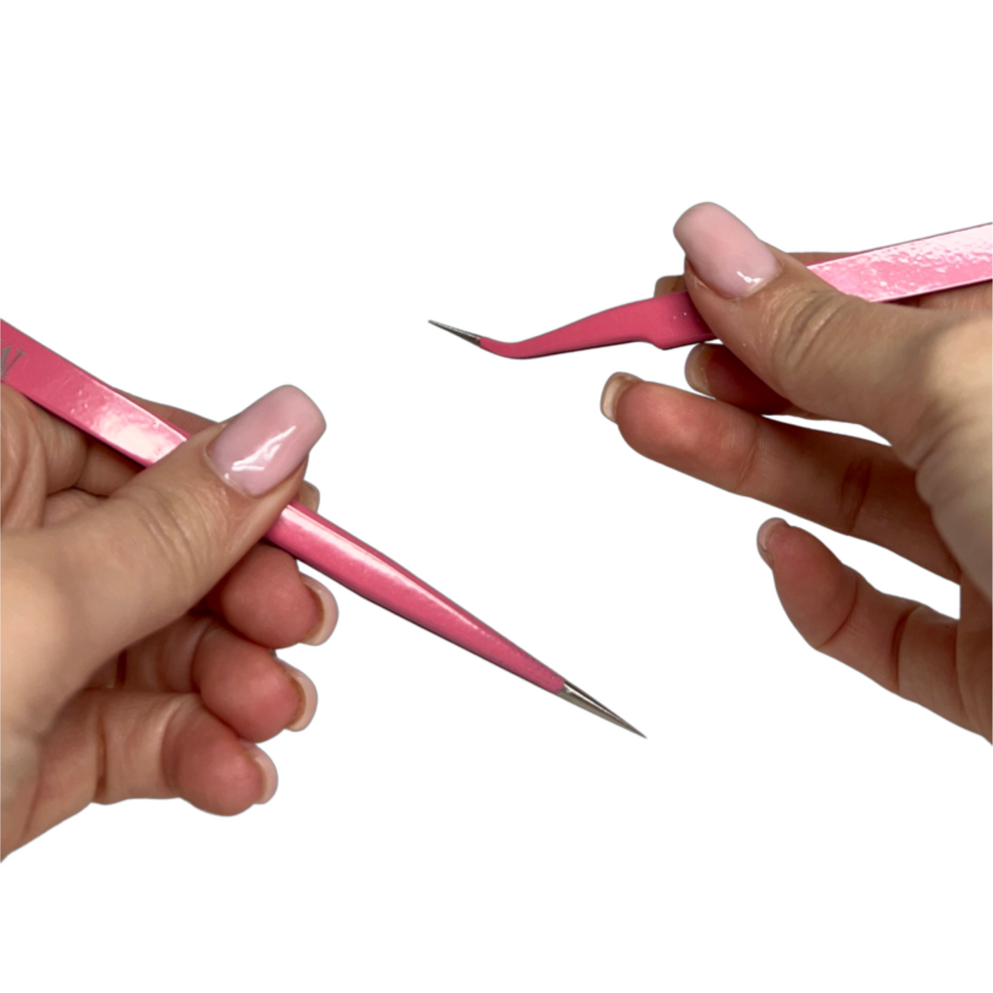 Wimperpincetten roze - tweezers
